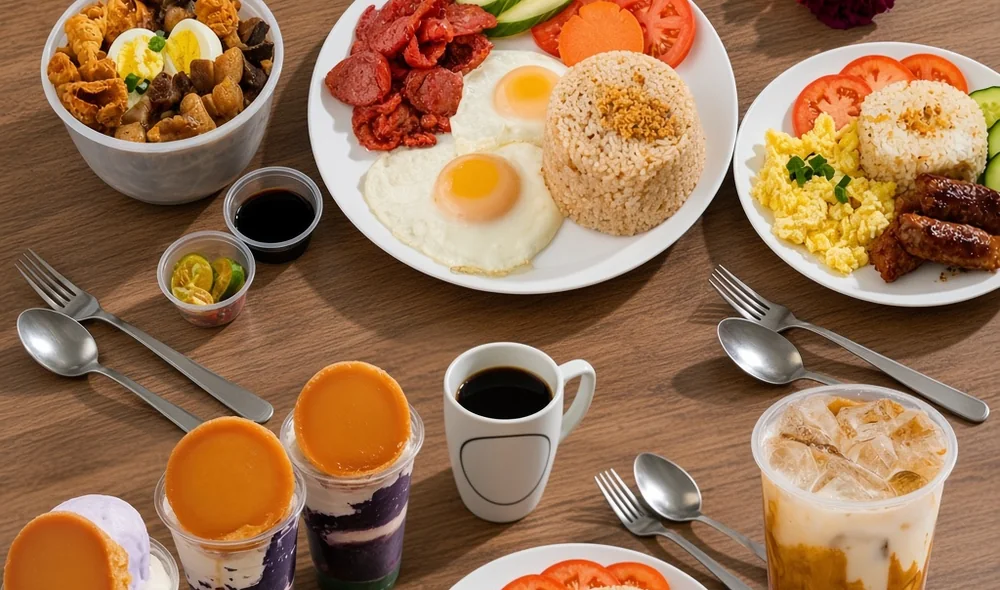 Dishes served at Sagana Foods, Filipino restaurant and bubble tea shop in Calgary
