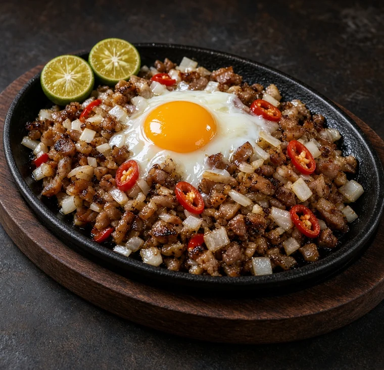 Sizzling Pork Sisig at Sagana Foods, Filipino restaurant in Calgary, AB