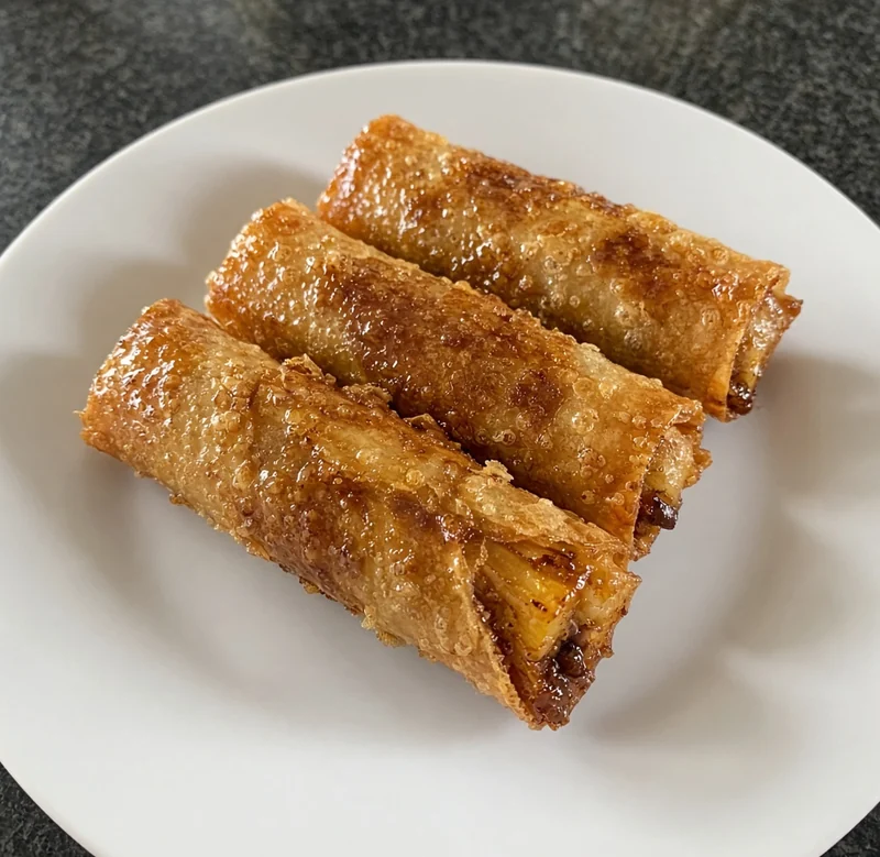 Turon, Filipino dessert at Sagana Foods, Filipino restaurant in Calgary, AB