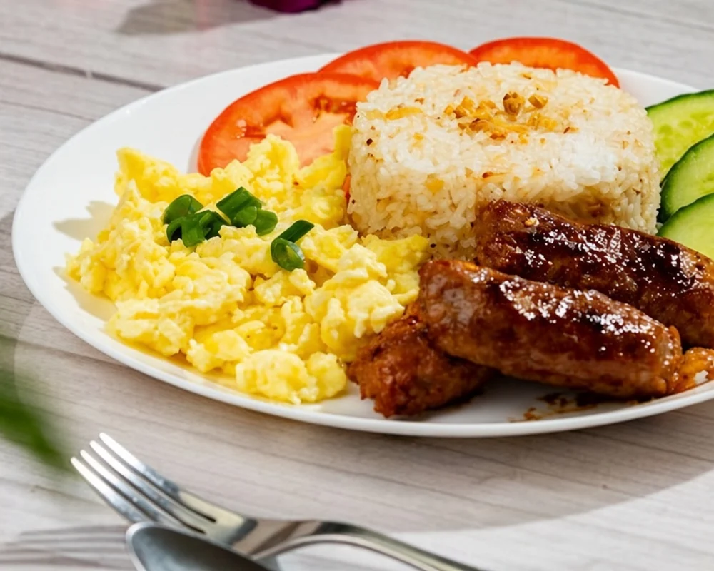 Longsilog at Sagana Foods, Filipino restaurant in Calgary, AB